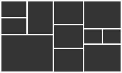 Collage photo frame layout. Mood board template. Vector mockup.