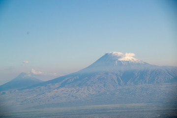 Naklejka na ściany i meble Photo of mount Ararat in Armenia