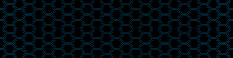Geometric hexagon grid illustration. Abstract futuristic technology background.