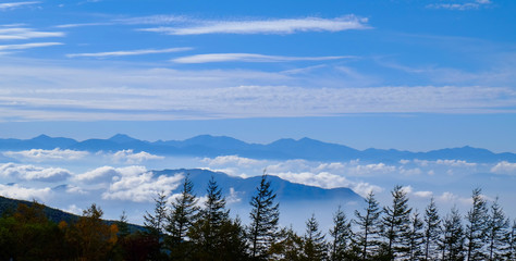 Fototapeta na wymiar 富士山スバルライン4合目 大沢駐車場からの雲海
