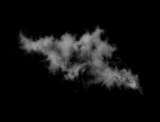 cloud over black background