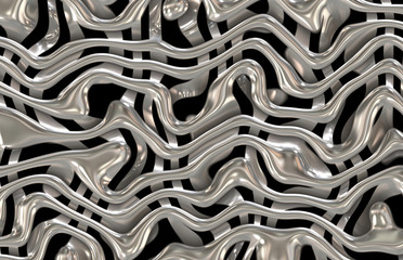 futuristic abstract metal