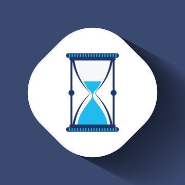 recommend clip art: Vintage hourglass / sand glass timer or clock flat icon for apps and websites