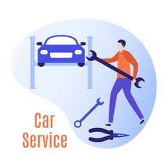 Car repair service. Auto diagnostic. Spare parts