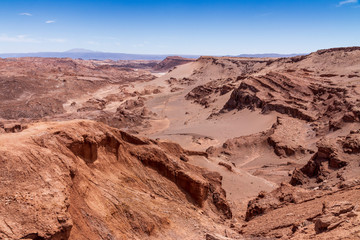 Valle de la Luna near San pedro de Atacama in Chile.