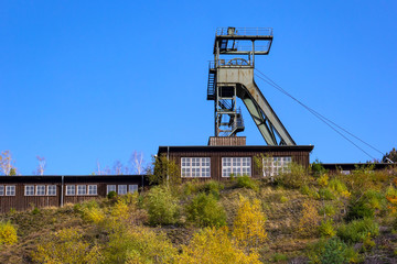 Fototapeta na wymiar Part of Rammelsberg Mine. The Rammelsberg is a mountain on the northern edge of the Harz range