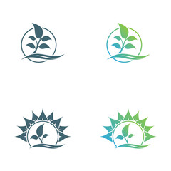 Fototapeta na wymiar Abstract leaf logo vector symbol. Foliate symbol design.