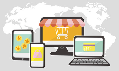 PC、スマホで買い物