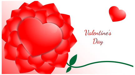 background valentine's day with love symbol. romance theme template vector. design feminime