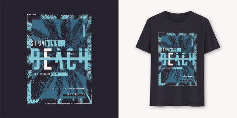 Florida stunning beach stylish graphic t-shirt vector design, typography