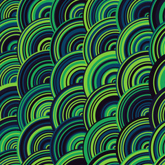 Pattern with random colored Circles Generative Art background illustration