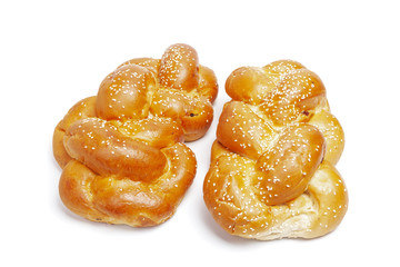 Two fresh shabbat challah