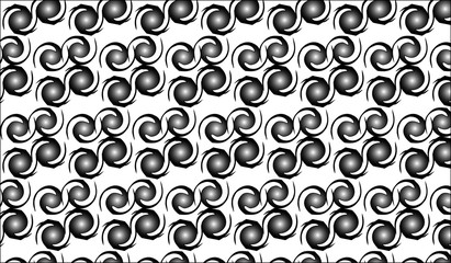 seamless pattern with circles black and white gradient pattern seamless