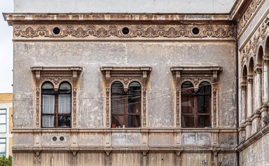 Naklejka premium Architectural detail on historical building, in Rome, Italy