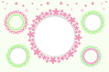 桜の花のフレーム 背景