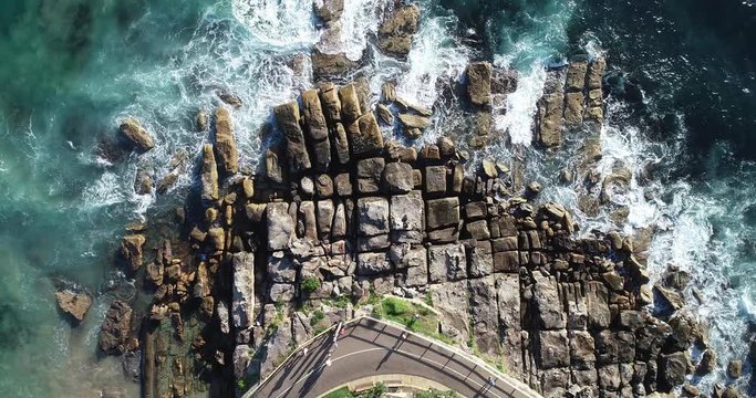 Manly Beach, Sydney Australia aerial view