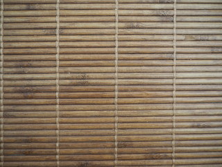 竹で編まれたゴザ