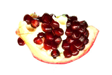 pomegranate isolated on white background