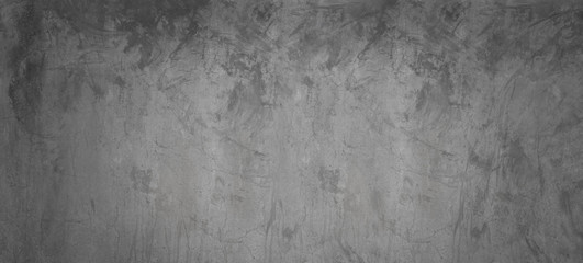 Obraz premium Dark and gray cement wall background