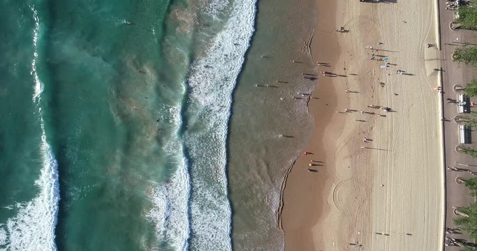 Manly Beach, Sydney Australia aerial view