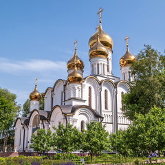 Fototapeta na wymiar St. Nicholas Cathedral in the monastery in Pereslavl Zalessky