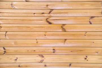 Obraz premium Background of planed larch planks, thermo clapboard, with a beautiful pattern of the structure of trees with knots. Design backgrounds texture construction. construction, wood, brown, wall, rough, tim