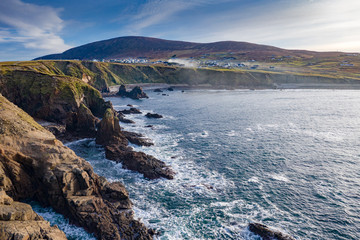 Dramatic coastal landscape at Bloody Foreland, Donegal, Ireland