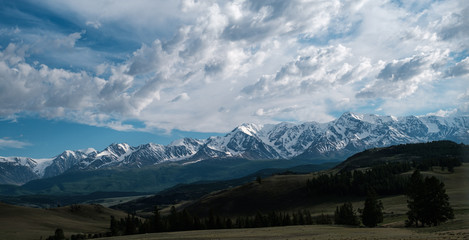 Landscapes Mountains in of the Altai Mountains, in the Altai Territory of Russia