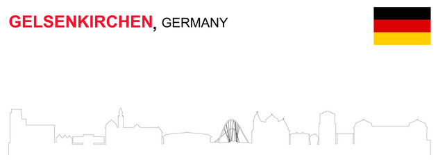 Fototapeta premium Gelsenkirchen abstrakt