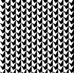 Black and white cube or hexagon vector background. Monochrome triangle repeat pattern background.