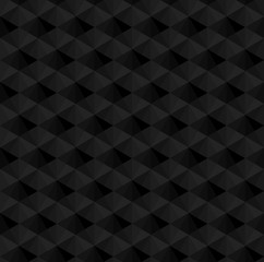 Black diamond fabric or zigzag background vector. Rhombus and triangle repeating pattern background.
