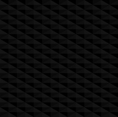 Fototapeta premium Black 3d rhombus or zigzag vector background. Rhombus and triangle repeat pattern background.