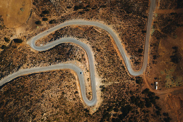Road in the Mountains from Above