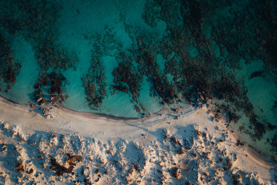 Elafonissi beach from above