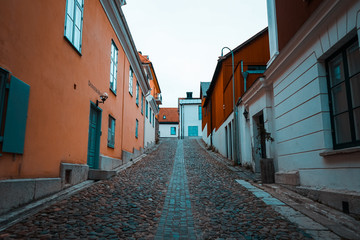 Streets of the medieval town, Visby