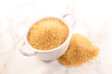 brown sugar in bowl, studio shot