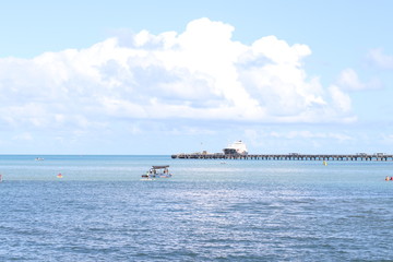 ship in the sea
