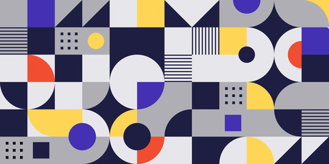 Bauhaus background. Seamless pattern.