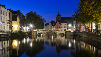 Beautiful Old Bruges cityscape