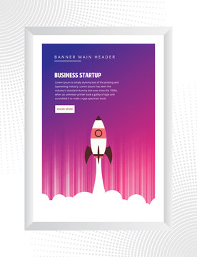Launch your business poster concept 