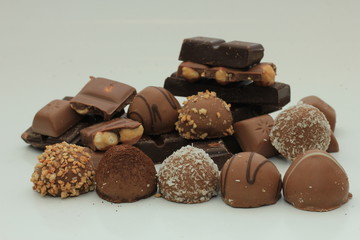 Different sorts of chocolates