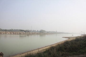 Fototapeta na wymiar View of Brahmaputra River in Mymensingh