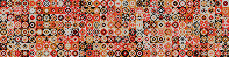 Pattern with random colored Circles Generative Art background illustration