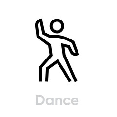 Dance sport activity icon