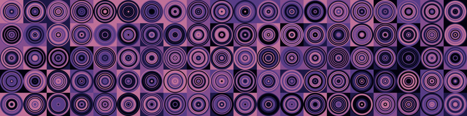 Obraz na płótnie Canvas Pattern with random colored Circles Generative Art background illustration
