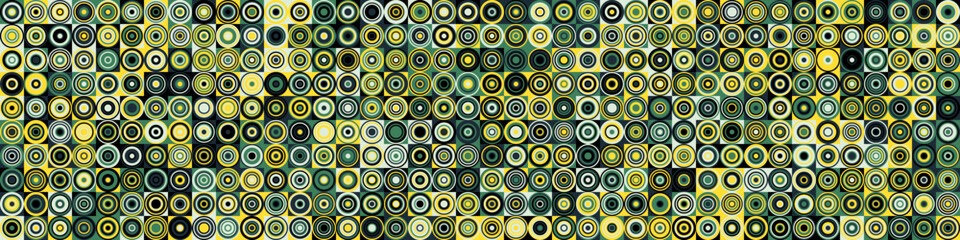 Fototapeta premium Pattern with random colored Circles Generative Art background illustration