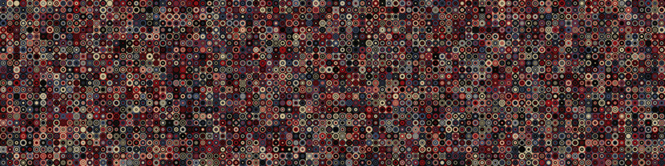 Pattern with random colored Circles Generative Art background illustration