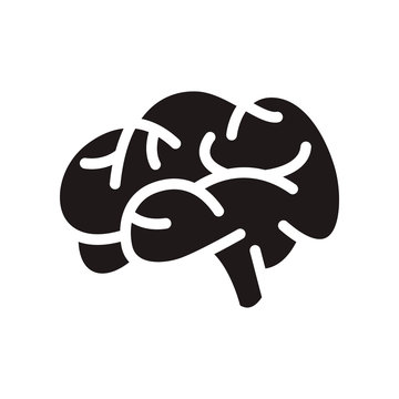Brain icon in trendy flat style design. Vector graphic illustration. Brain icon for website design, logo, app, and ui. EPS 10.