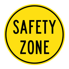 Safety zone symbol icon