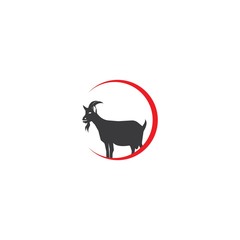 Goat logo icon design vector